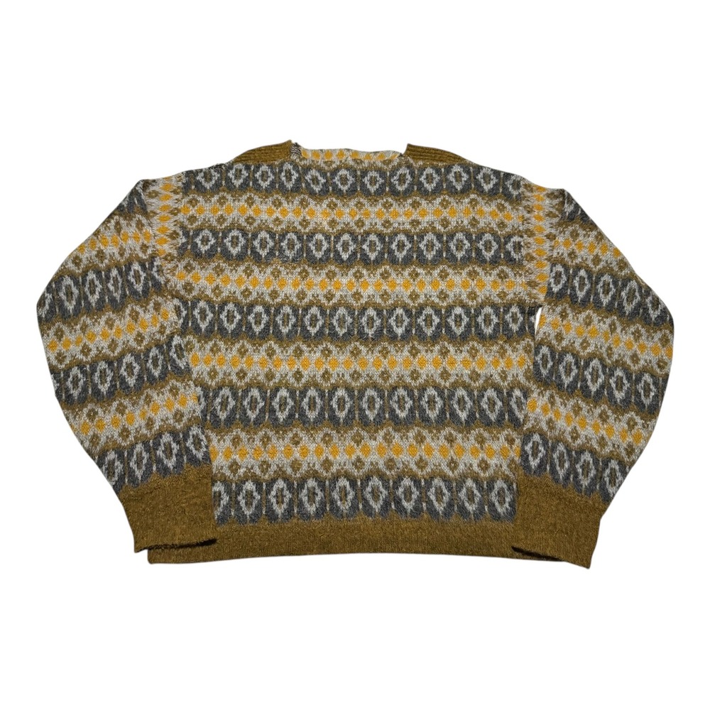 Vintage 1950s McGregor Patterned Multicolor Sweater Men's Oversized M FLAWS